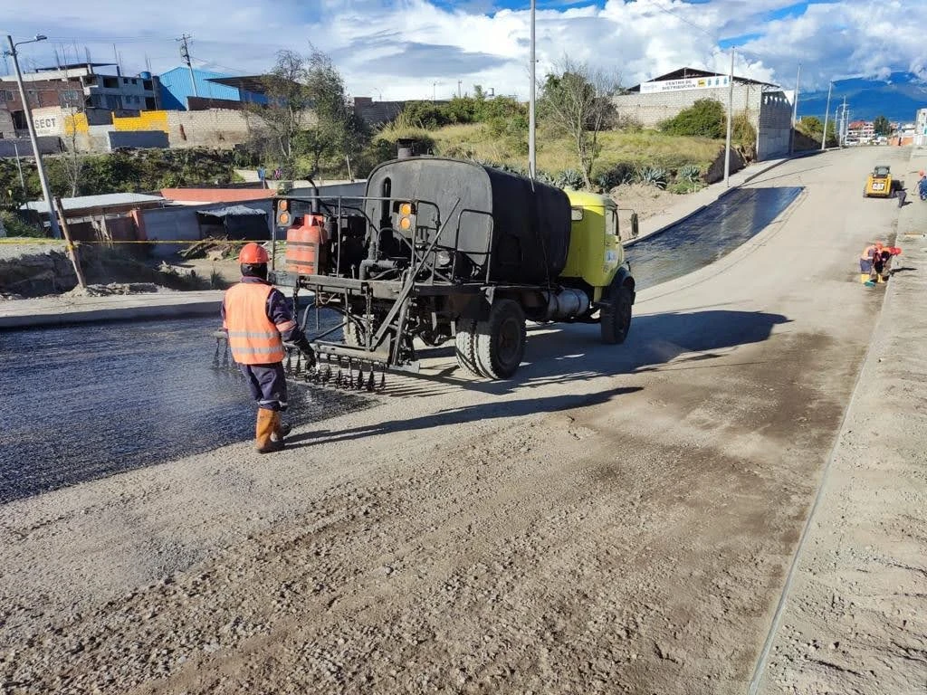 Construcción de vías urbanas